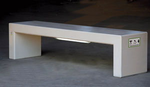 public bench / contemporary / concrete / custom