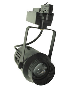 LED track light / round / metal / commercial