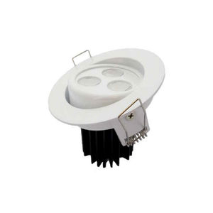 recessed ceiling spotlight / indoor / LED / round