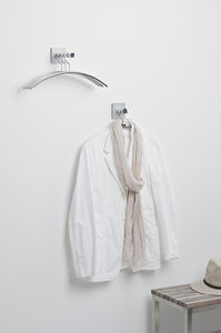 contemporary coat hook / chrome / aluminum