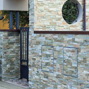 natural stone wall cladding panel / interior / exterior / textured