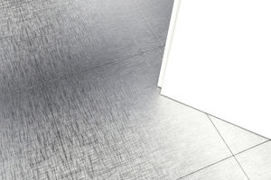 indoor tile / floor / metal / square