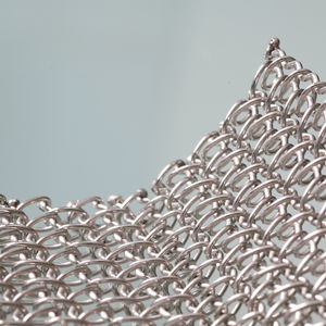 metal solar shading / wire mesh / for facades / horizontal