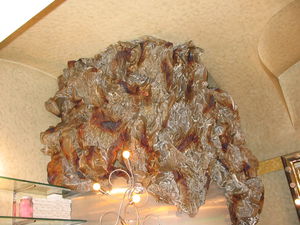 wire mesh room divider / stainless steel