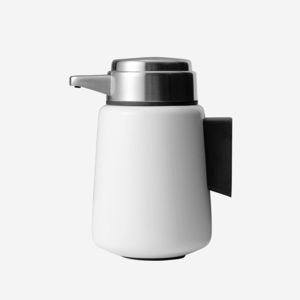 commercial soap dispenser / wall-mounted / stainless steel / plastic