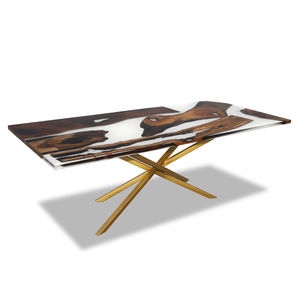 contemporary table / wooden / rectangular / for public buildings