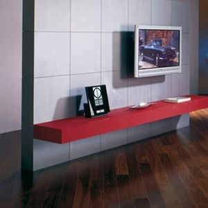 engineered parquet floor / floating / teak / brushed