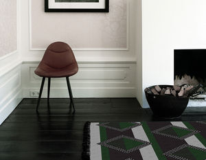 contemporary rug / geometric pattern / wool / rectangular