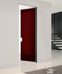 swing door / aluminum / glazed