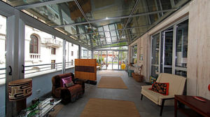 glass conservatory / aluminum / motorized