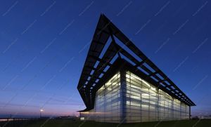 polycarbonate curtain wall panel / modular