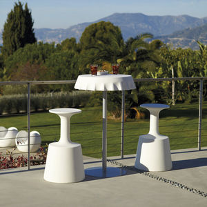 original design bar stool / polyethylene / commercial / with footrest