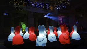 table lamp / original design / polyethylene / LED