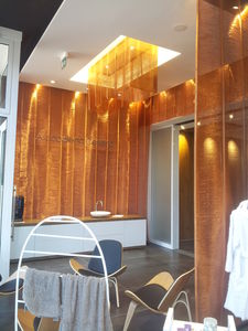 facade woven wire fabric / for ceilings / for partition walls / for walls
