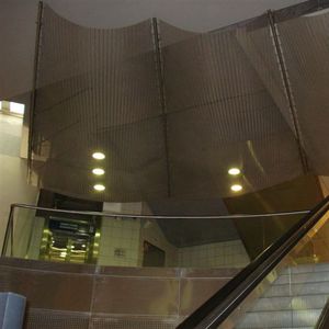 wire facade mesh / for interior fittings / solar shading / for ceilings