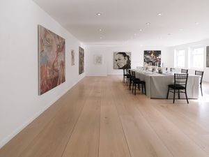 solid parquet flooring / nailed / oak / oiled
