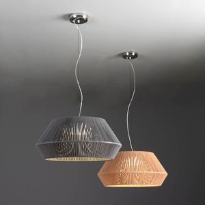 pendant lamp / contemporary / rope / handmade
