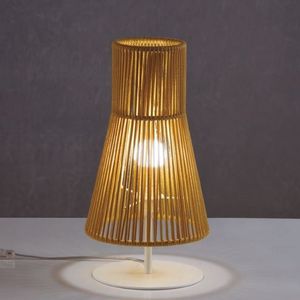 table lamp / contemporary / rope / brown