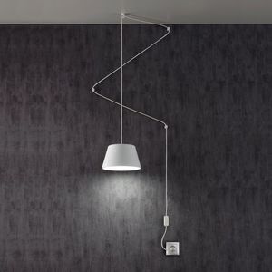 pendant lamp / original design / metal / acrylic glass