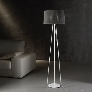 floor-standing lamp / contemporary / metal / rope