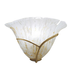 traditional wall light / brass / glass / incandescent