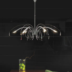 pendant lamp / original design / metal / halogen