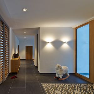 contemporary wall light / glass / plastic / aluminum