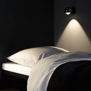 contemporary wall light / glass / plastic / aluminum