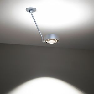 contemporary ceiling light / round / glass / aluminum