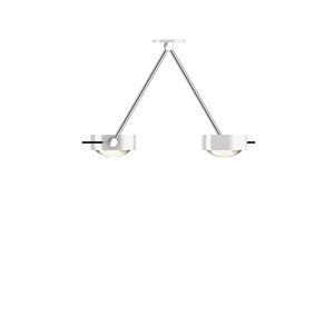 contemporary ceiling light / round / glass / aluminum