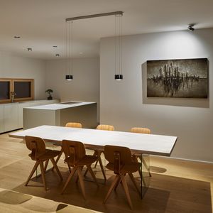 pendant lamp / contemporary / aluminum / steel