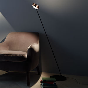 floor-standing lamp / contemporary / aluminum / steel