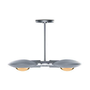contemporary ceiling light / round / aluminum / steel