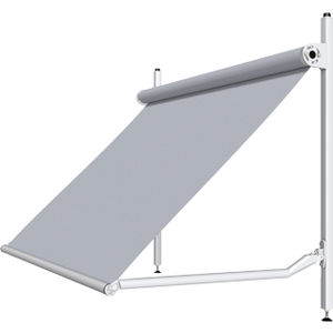 folding-arm awning / manual / motorized / window