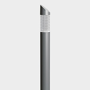 urban bollard light / contemporary / PMMA / cast aluminum