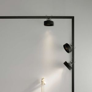 LED track light / round / aluminum / commercial