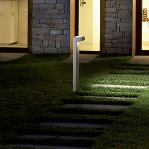 garden bollard light / contemporary / stainless steel / polycarbonate