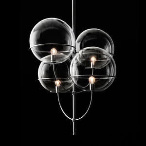 pendant lamp / contemporary / metal / glass