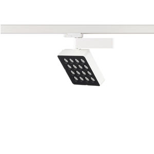 LED track light / square / cast aluminum / commercial