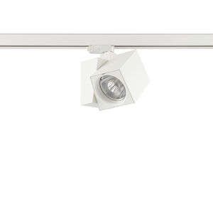 LED track light / square / cast aluminum / for shops