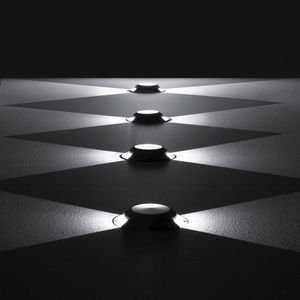 recessed floor light fixture / LED / round / outdoor