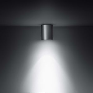 contemporary ceiling light / round / cast aluminum / LED
