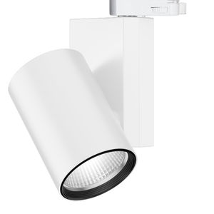 LED track light / round / metal / commercial