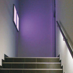 contemporary wall light / outdoor / aluminum / stainless steel