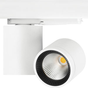LED track light / round / aluminum / polycarbonate