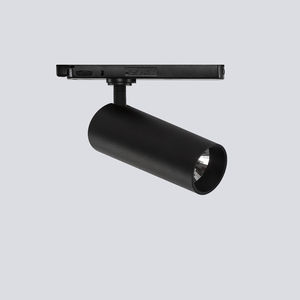 LED track light / round / metal / commercial