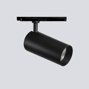 LED track light / round / metal / commercial