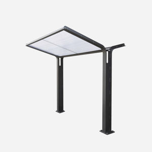 steel cycle shelter / polycarbonate canopy