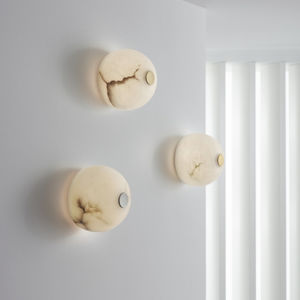 contemporary wall light / alabaster / LED
