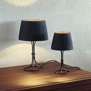 table lamp / contemporary / metal / fabric